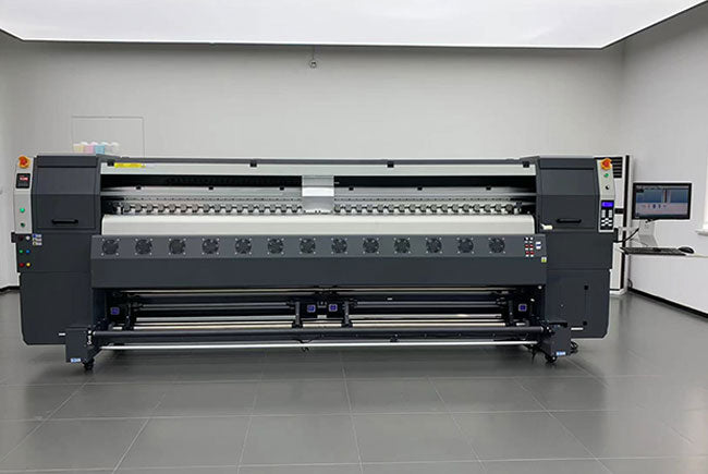 Impresora de inyección de tinta UV GT3204 de rollo a rollo de 3,2 m con 4 cabezales de impresión Epson