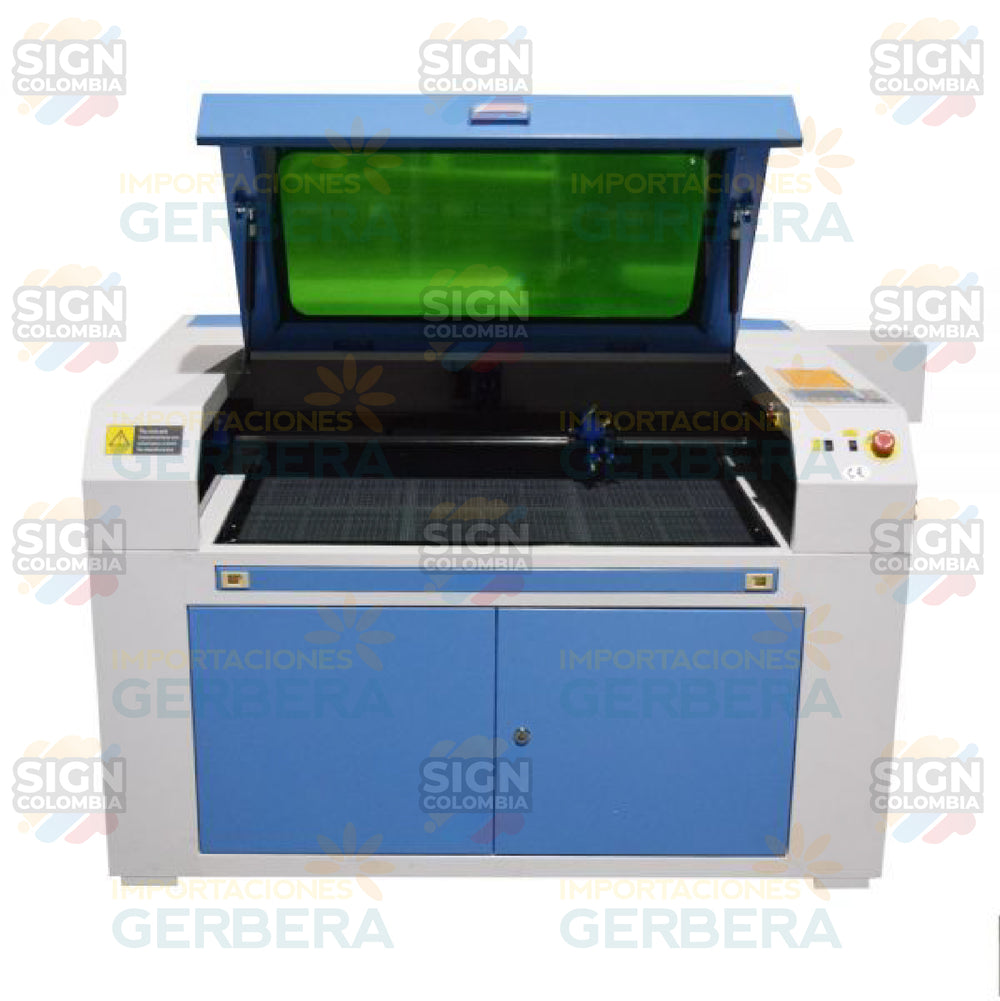 Máquina cortadora y grabadora láser CO2 100w 90x60 - SIGN COLOMBIA Plotter de corte