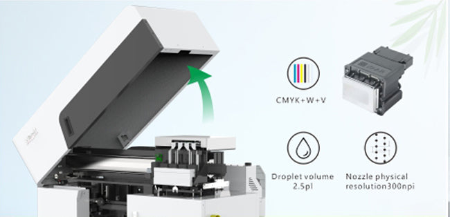 Impresora digital de inyección de tinta UV de alta velocidad para tazas térmicas con cabezal de impresión XAAR 1201 de 3 piezas