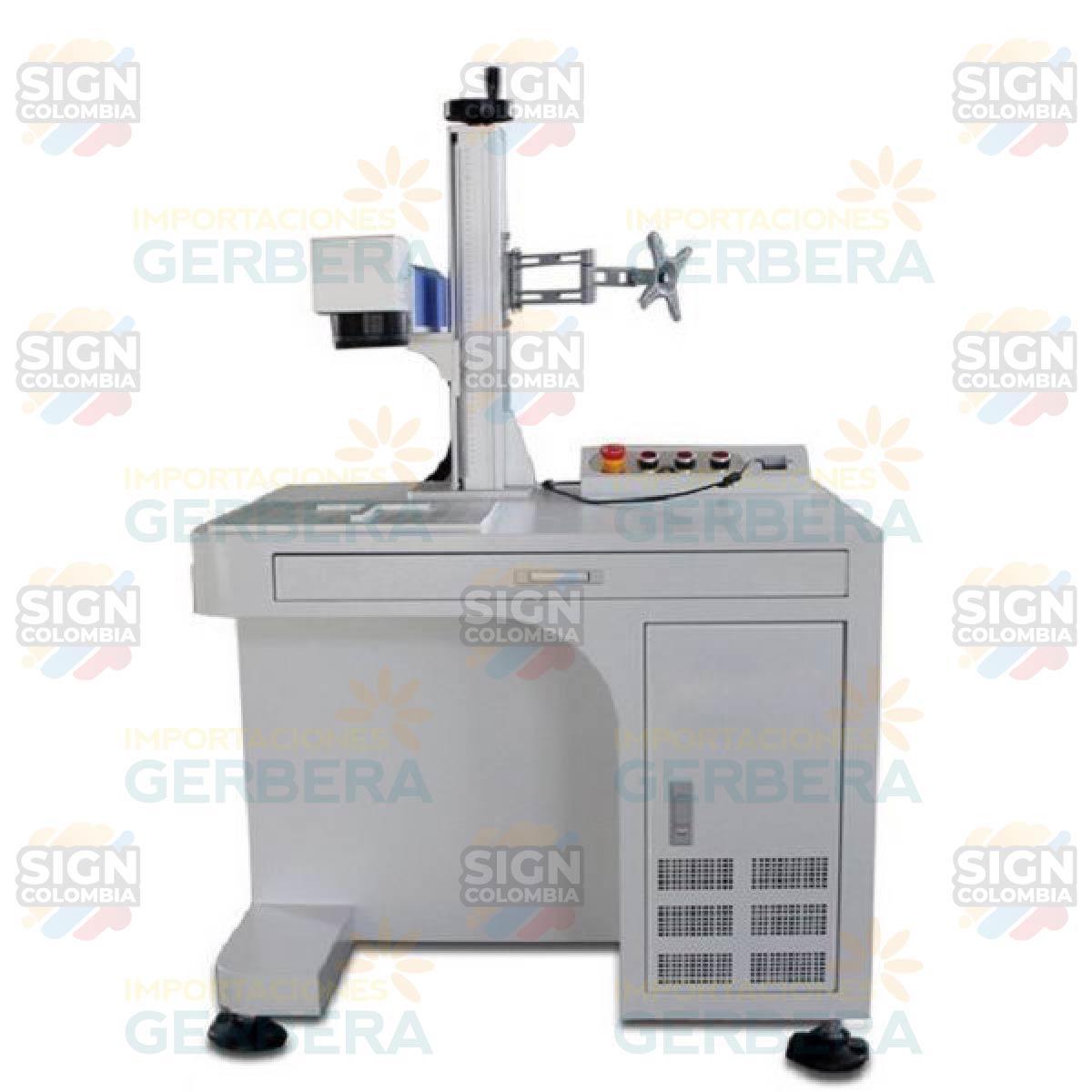 Maquina de Escritorio Marcadora de Fibra Laser para Metal 50W - SIGN COLOMBIA Plotter de corte