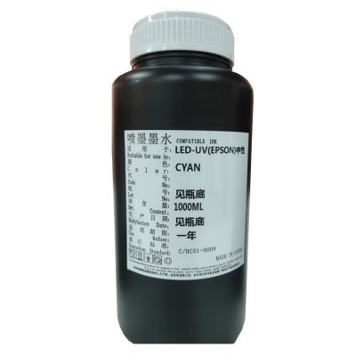 Tinta UV neutra (mezcla de tinta blanda y dura) para cabezal de impresión UV de Epson, 1L