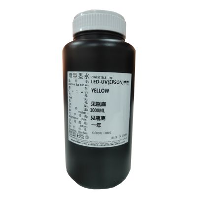 Tinta UV neutra (mezcla de tinta blanda y dura) para cabezal de impresión UV de Epson, 1L