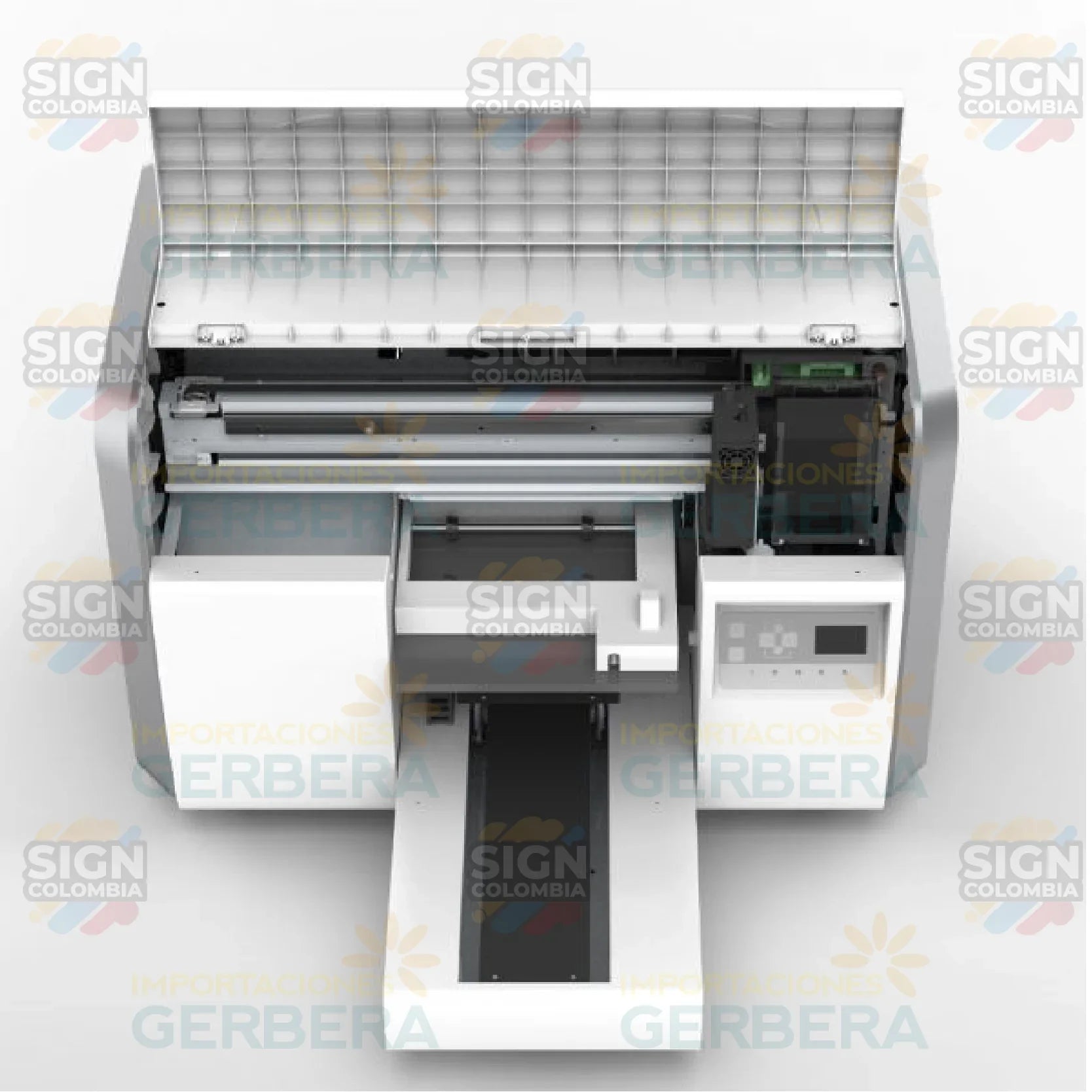 Opción cilíndrica rotativa para impresora plana LED UV A3 - SIGN COLOMBIA Plotter de corte