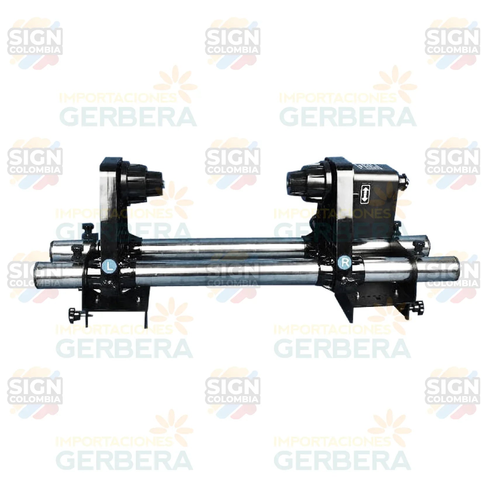 Riel de alimentación automática de medios 50 de 64" - SIGN COLOMBIA Plotter de corte