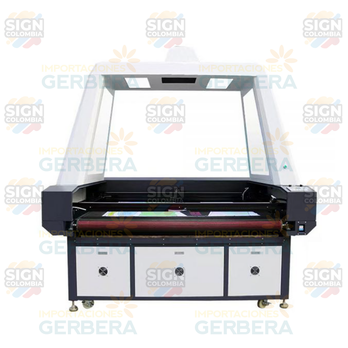 Máquina cortadora láser de tela con cámara CCD de 1 cabezal - SIGN COLOMBIA Plotter de corte