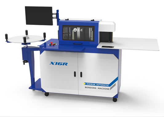 Máquina dobladora automática de letras