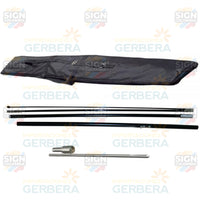 Banner de ala de 3,4m con base de pincho - SIGN COLOMBIA Plotter de corte