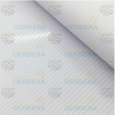 Lona Banner Blanco Brillante 15oz 440g  (2.5x50m)