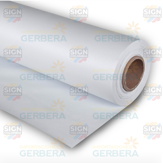 Lona Banner Blanco Brillante 15oz 440g  (2.5x50m)