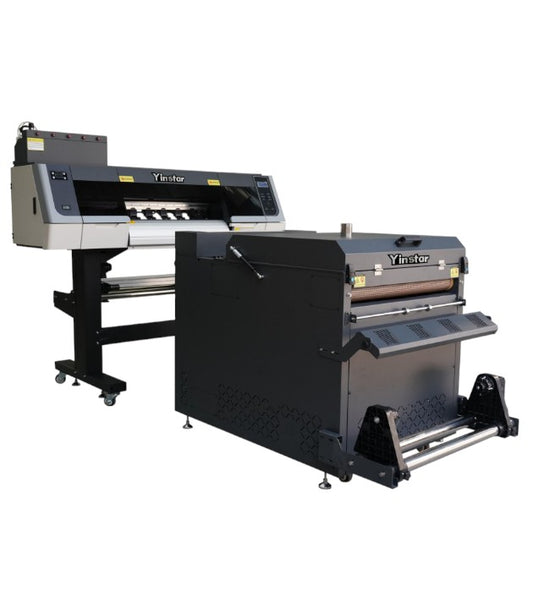 Impresora DTF de 60 cm y sistema agitador de polvo 2i3200