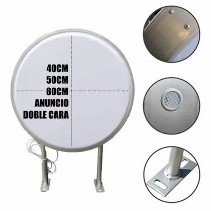 CAJA DE LUZ REDONDA ACRILICA