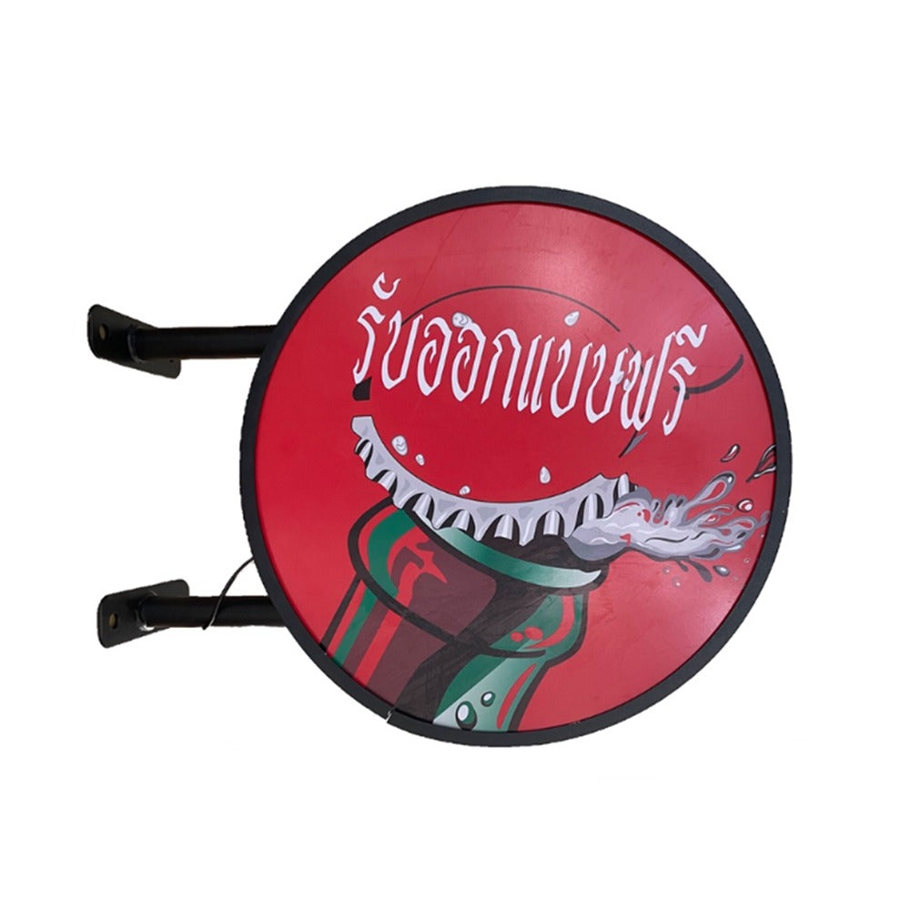 Caja de luz plana de acrílico redonda