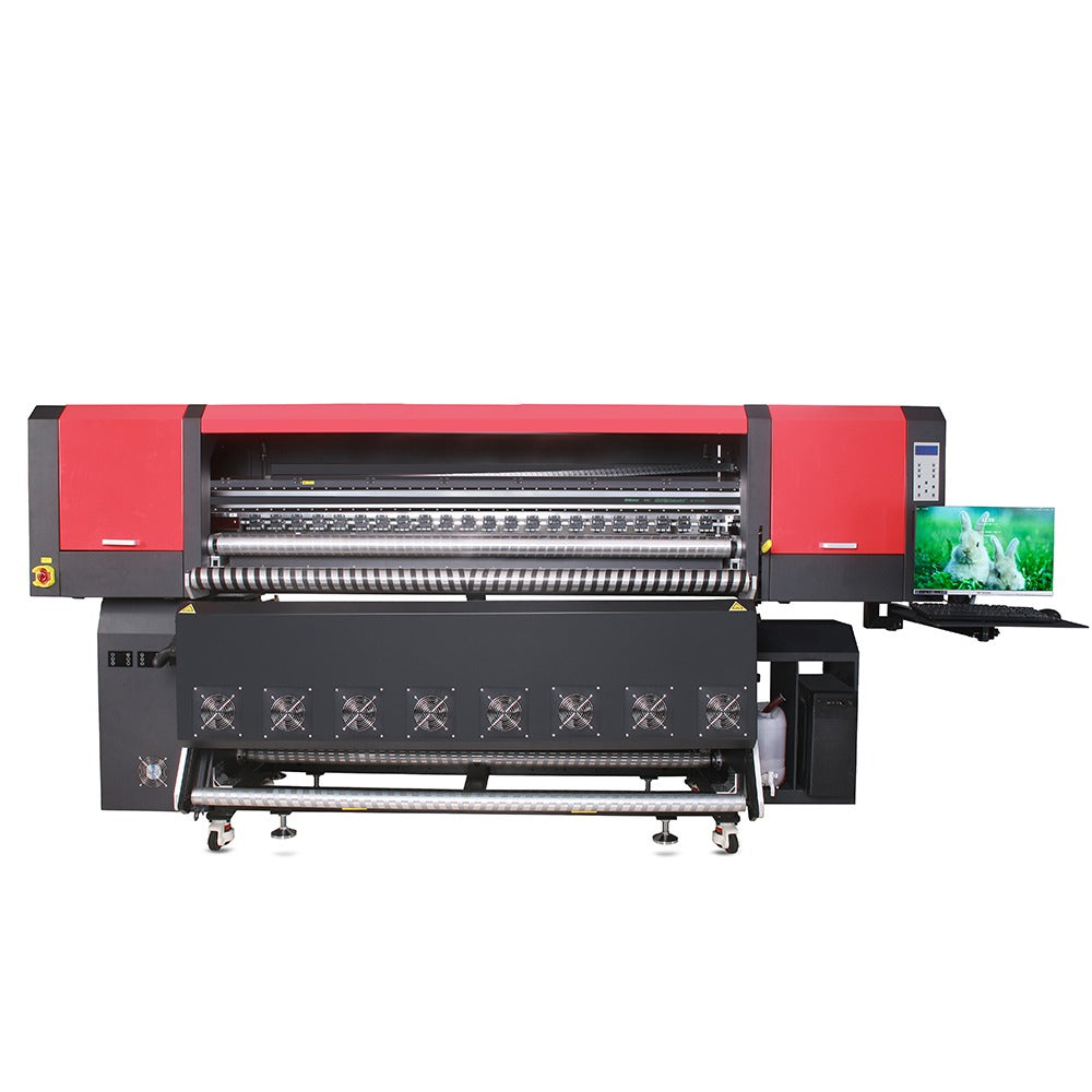 Impresora de sublimación de 1,9 m para tejidos de fibra, 12 cabezales Epson I3200A1 - SIGN COLOMBIA Plotter de corte