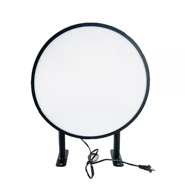 Caja de luz plana de acrílico redonda