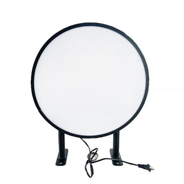 Caja de luz plana de acrílico redonda