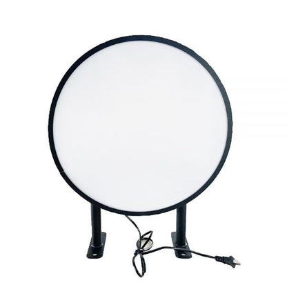 Caja de luz plana de acrílico redonda