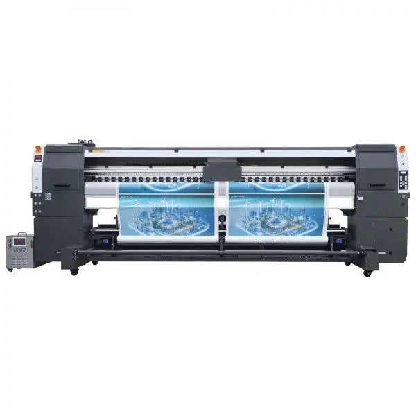 Impresora inyección UV rollo a rollo de 3,2 m con 4 cabezales Epson - SIGN COLOMBIA Plotter de corte