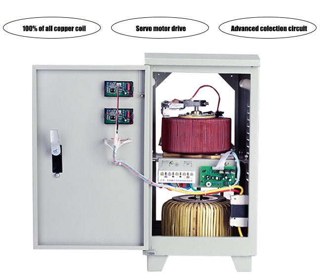 Transformador / Regulador de voltaje totalmente automático de 10/15kW, 220V