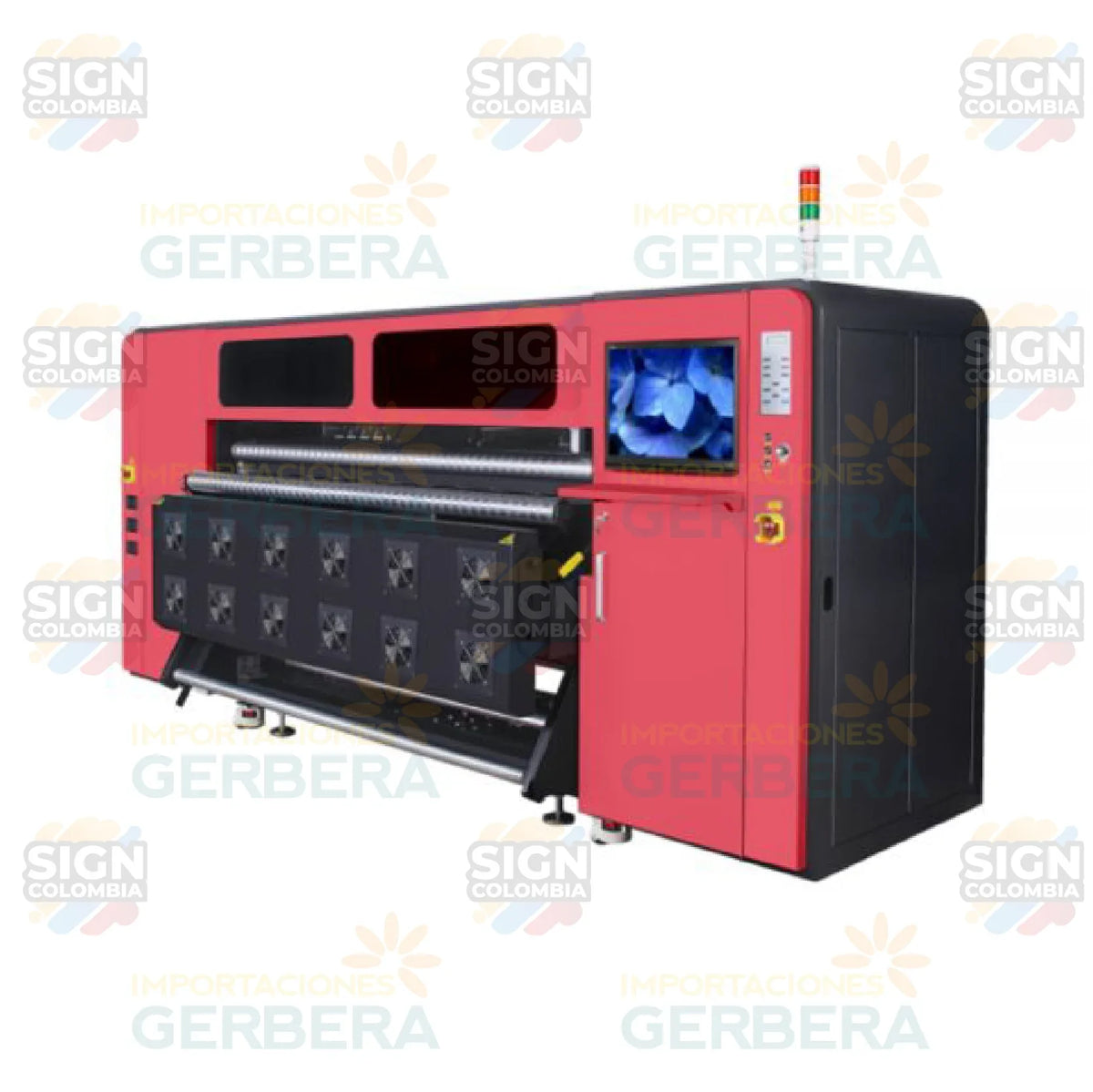 Impresora de sublimación industrial de 1,9m para tejidos de fibra con 24 cabezales Epson I3200A1 - SIGN COLOMBIA Plotter de corte