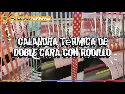 Calandra térmica de doble cara con rodillo