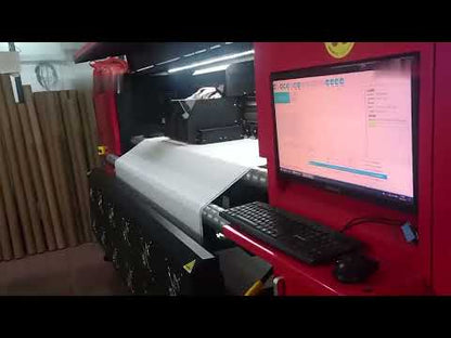 Impresora de sublimación industrial de 1,9m para tejidos de fibra con 24 cabezales Epson I3200A1