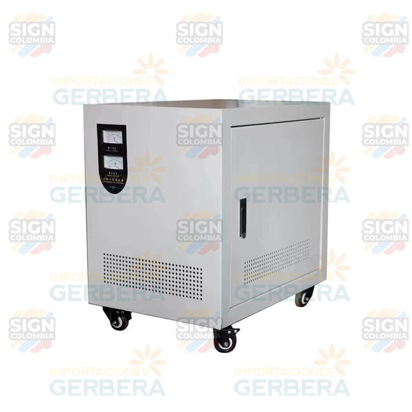 Transformador / Regulador automático de 60/80KW de 220VAC a 380VAC 5G - SIGN COLOMBIA Plotter de corte