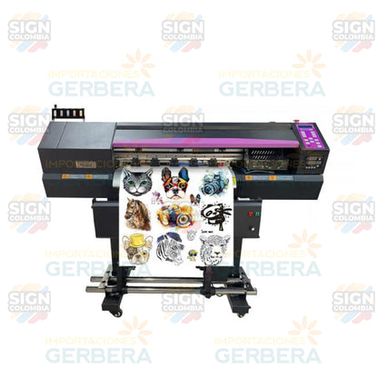 Agitador y secador de polvo para impresora DTF 650C con 2 cabezales de impresión Epson XP600