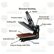 Plancha termofijadora Manual con Display LED - SIGN COLOMBIA Plotter de corte