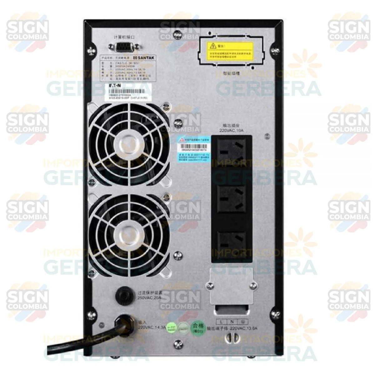 Fuente de alimentación UPS de 3 kVA/2400 W - SIGN COLOMBIA Plotter de corte