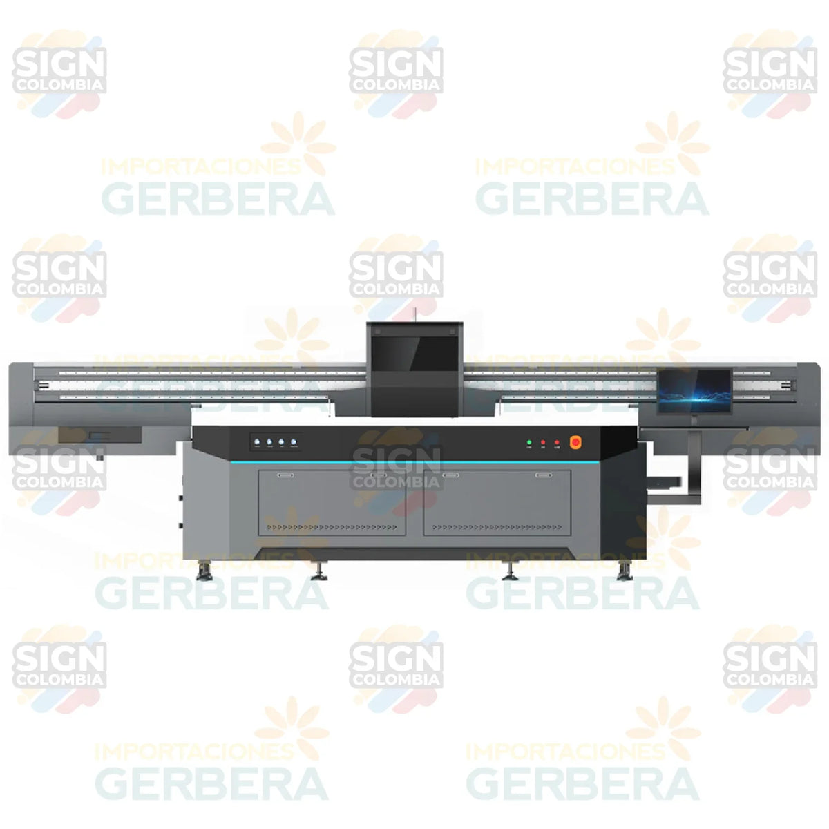 mpresora digital UV de cama plana 3220 con 3 filas de cabezales 1024i-6PL (Modelo Industrial) - SIGN COLOMBIA Plotter de corte