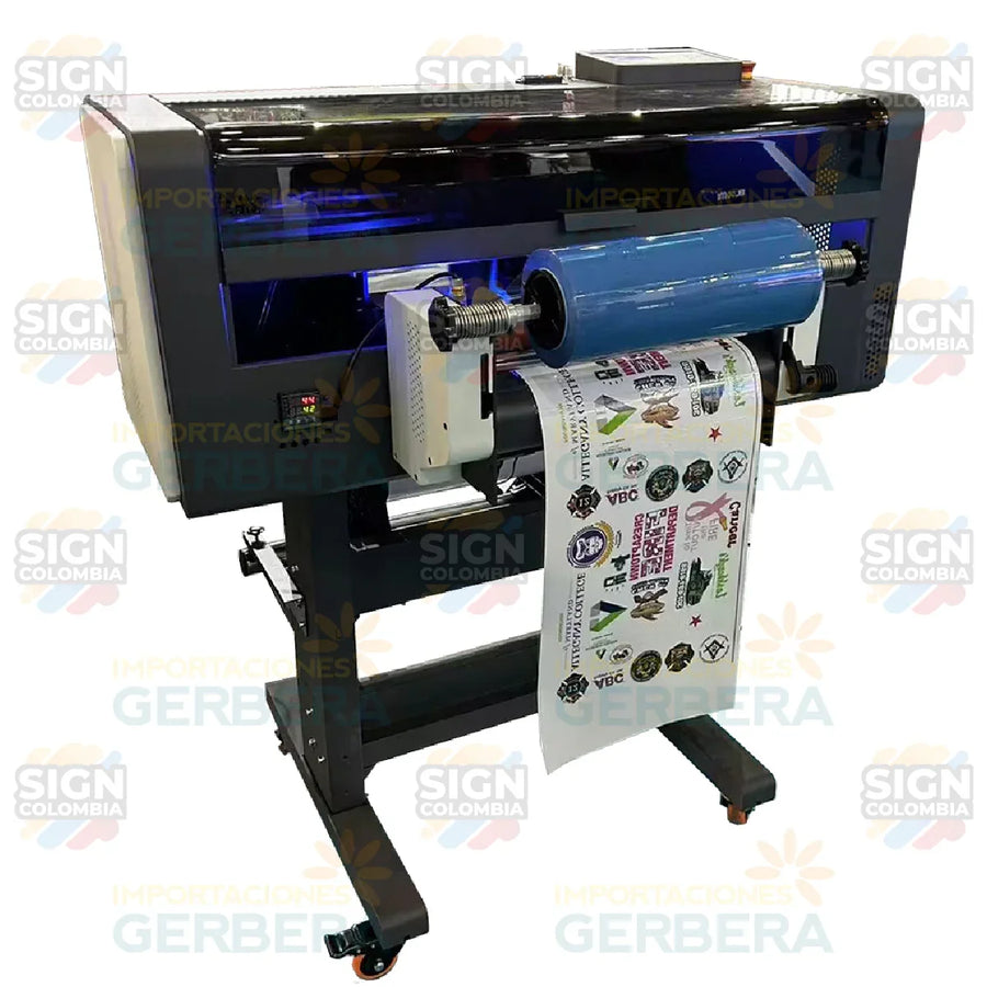 Impresora UV DTF 30cm de 300A con 3 cabezales XP600 - SIGN COLOMBIA Plotter de corte